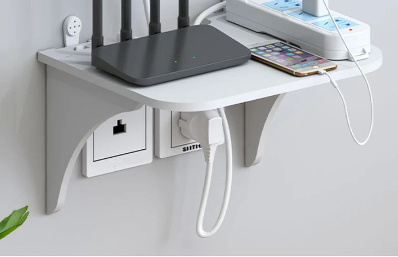 Wall-Mount Floating Shelf with Hook – Space-Saving Home & Office Organizer