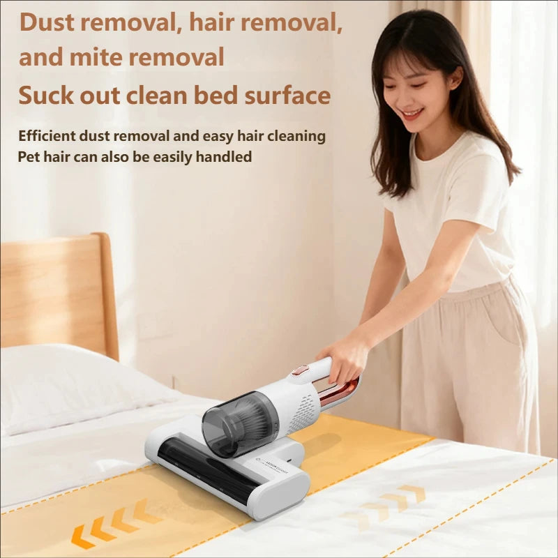 Portable Wireless Handheld Household Vacuum Cleaner Powerful UV HEPA Filter Mite Remover