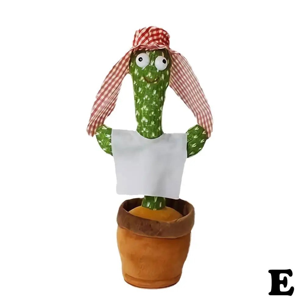 Dancing And Talking Cactus Toy Sunshine Cactus Children's Electronic Plush Toy Rechargeable Dancer Glowing Dancing USB Record