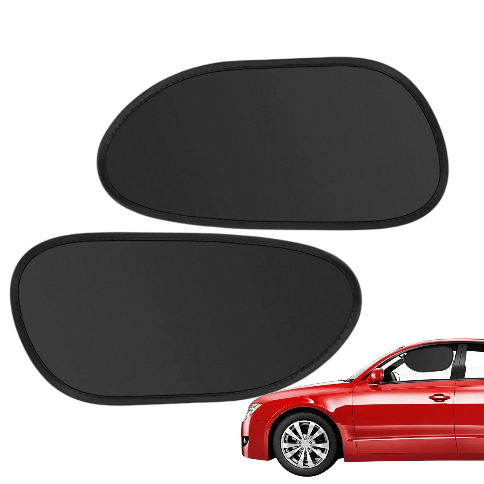 Electrostatic Car Sun Shade 2pcs UV Blocking Side Window Cover Static Cling Privacy Shield For SUV Sedan Road Trip Driving