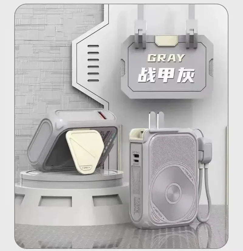 5-In-1 Magnetic Wireless Charging, With Its Own, Multi-Function AC Plug, 10000 MAh Power Bank