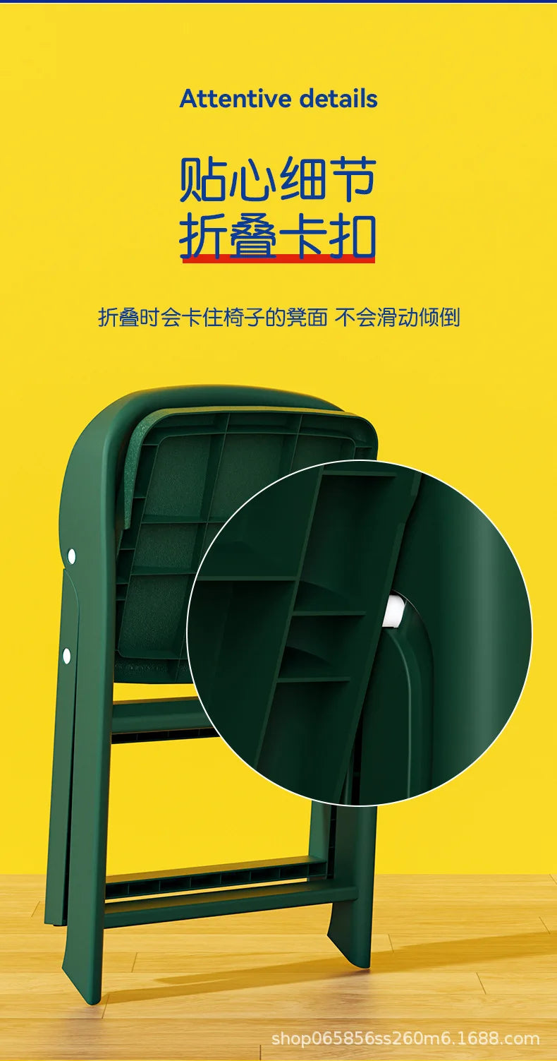 Folding Back Chair Small Bench Household Children's Non-slip Stool Thickened Living Room Shoe Changing Stool Kindergarten Chair