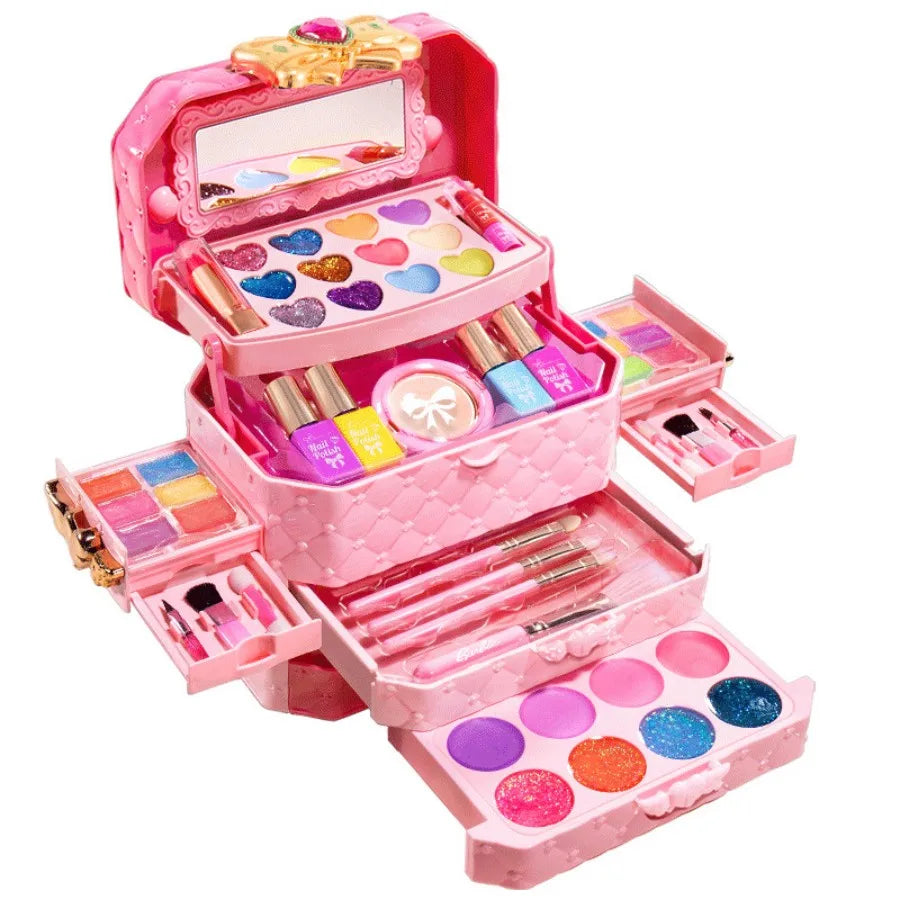Kids Washable Makeup Girl Toys - Kids Makeup Kit for Girl, Real Make Up Set, Little Girls Makeup Kit for Toddler Kid Children Pr