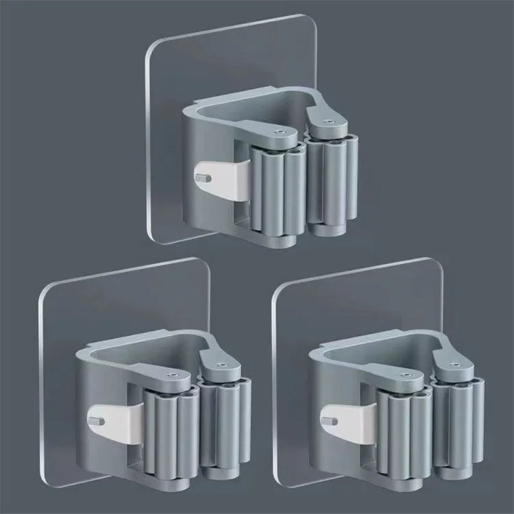 Multi-Purpose Strong Adhesive Wall Hooks – Mop & Broom Hanger