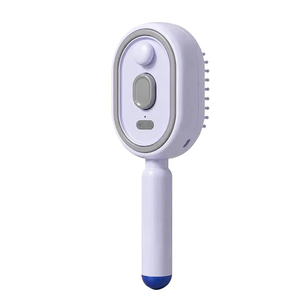 HOT Electric Spray Hair Comb Air Cushion Massage 3 in 1 Self Cleaning Steam