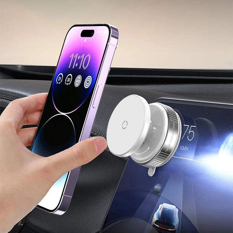 Phone Holder 360°Rotation Magnetic Car Mechanical Stand Vacuum Suction Cup Adsorption Bracket Navigation Universal Holder