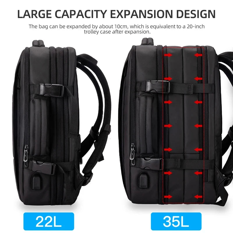 Men Backpack Waterproof Business Laptop Backpack  Travel Bag