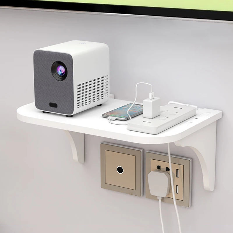 Wall-Mount Floating Shelf with Hook – Space-Saving Home & Office Organizer