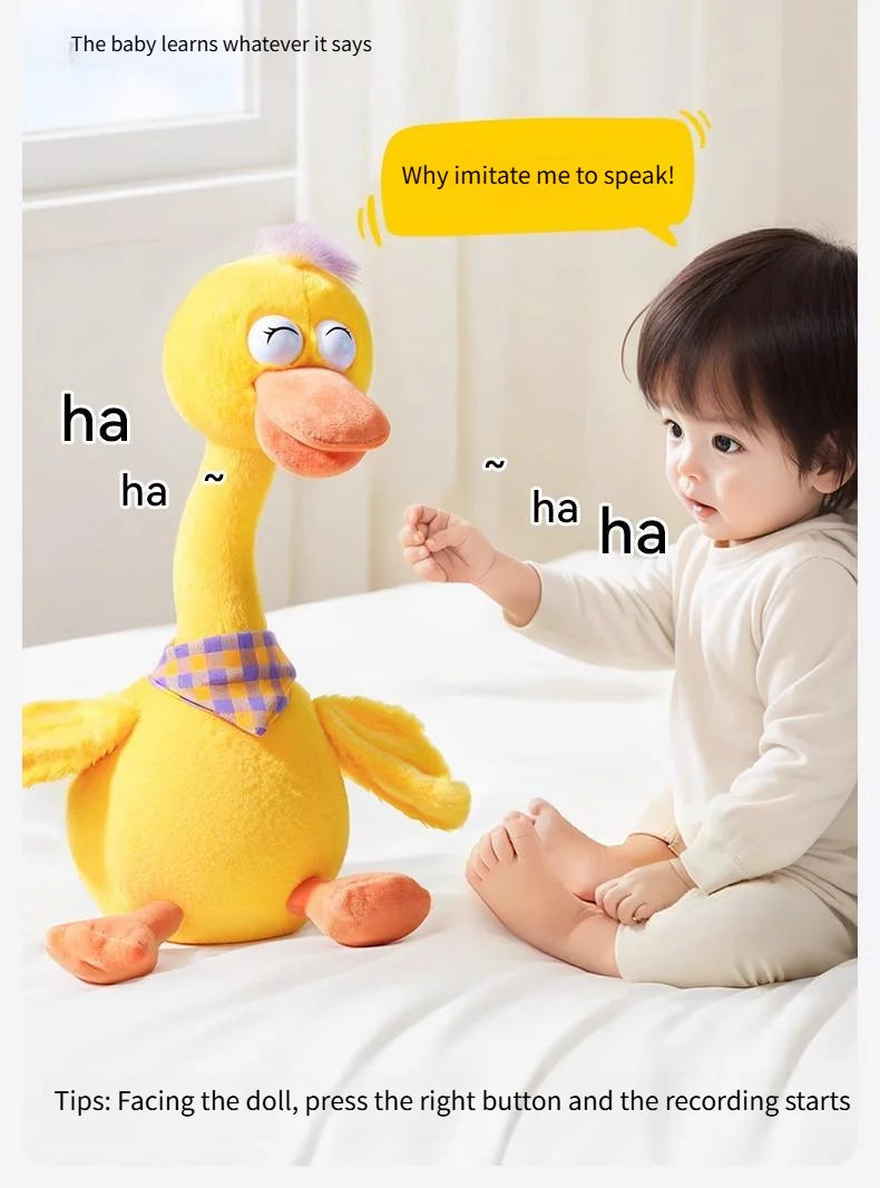 New Dancing Talking Ducks Toy for Baby Toddler, Boys Girls Gifts Singing Mimicking Cactus Toys Recording Repeating What You Say
