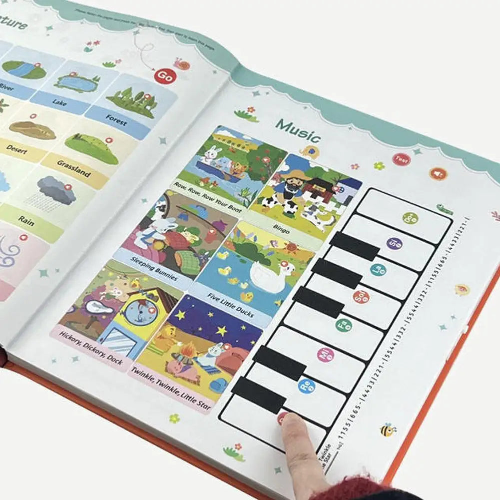 First English Words Sound Book for Babies & Toddlers, My First English Sound Toy Early Learning Book Fun Word Game for Language