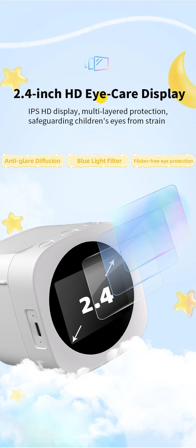 New AI Sticker Box AI Voice Activated Sticker Maker for Kids Instant Inkless Thermal Printer with Push-to-Talk Image Generation