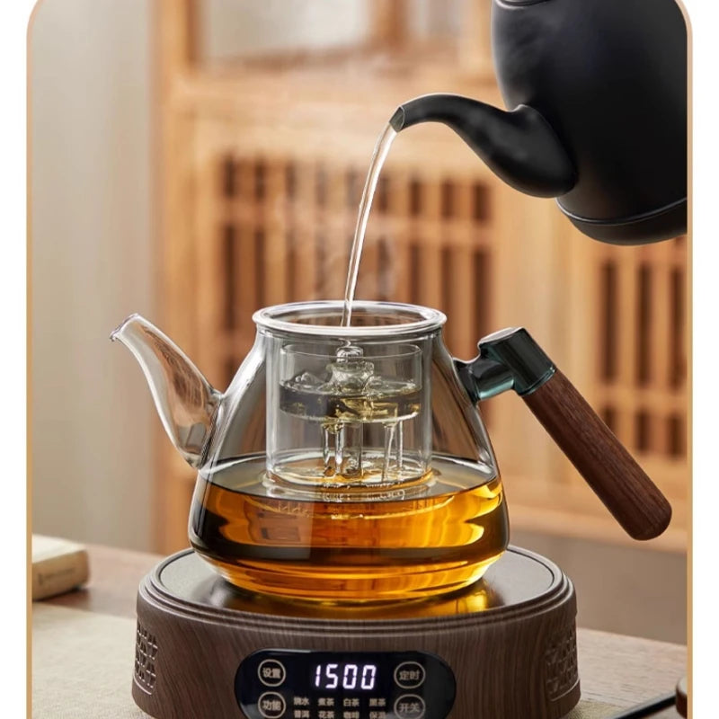 Tea Brewing Stove Set Glass Teapot Tea Brewing Household Small Electric Ceramic Stove Tea Tray Tetera Electrica
