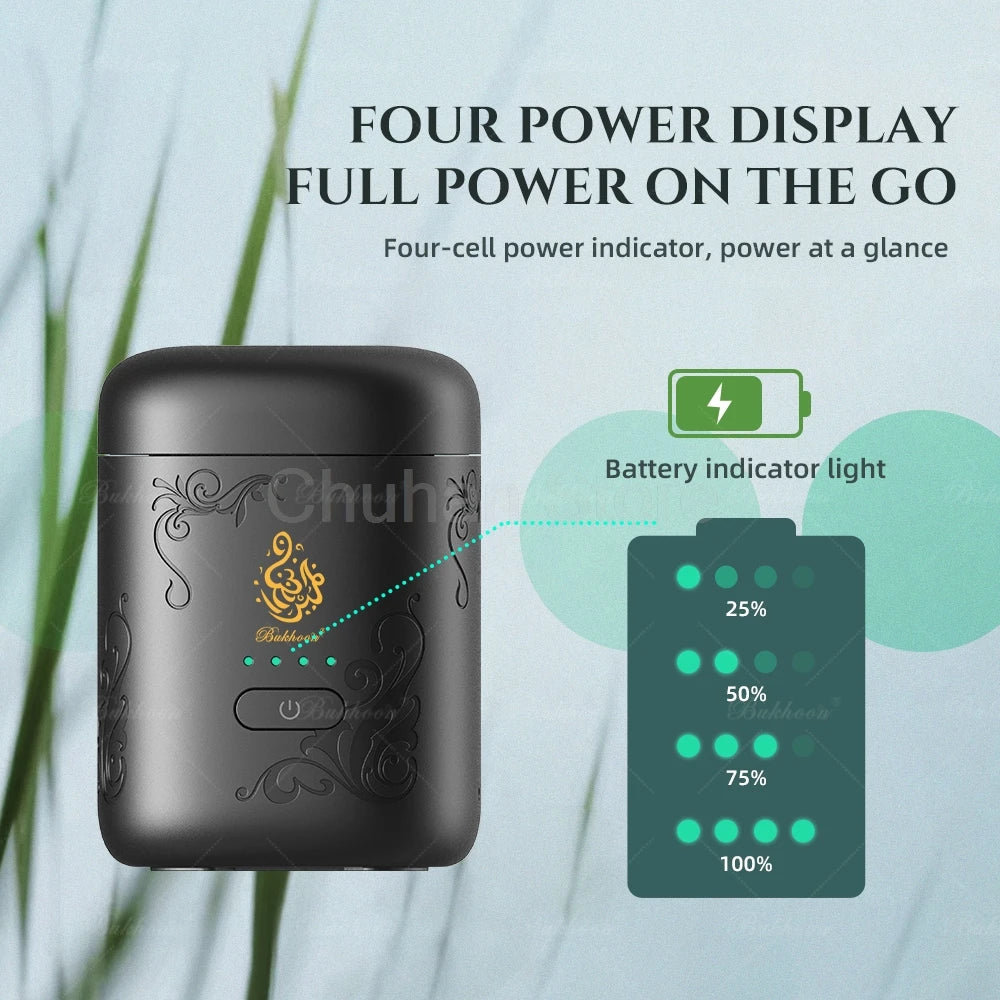 ChuHan Portable Electric Hair Aroma Diffuser Comb Arabic Car Incense Burner 2 in 1 Rechargeable USB Bakhoor Electric Censer Home