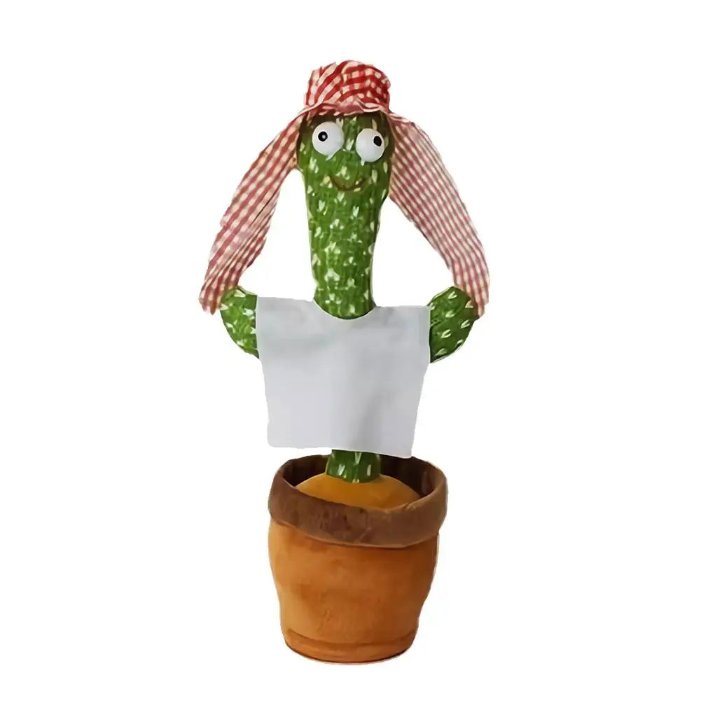 Dancing And Talking Cactus Toy Sunshine Cactus Children's Electronic Plush Toy Rechargeable Dancer Glowing Dancing USB Record