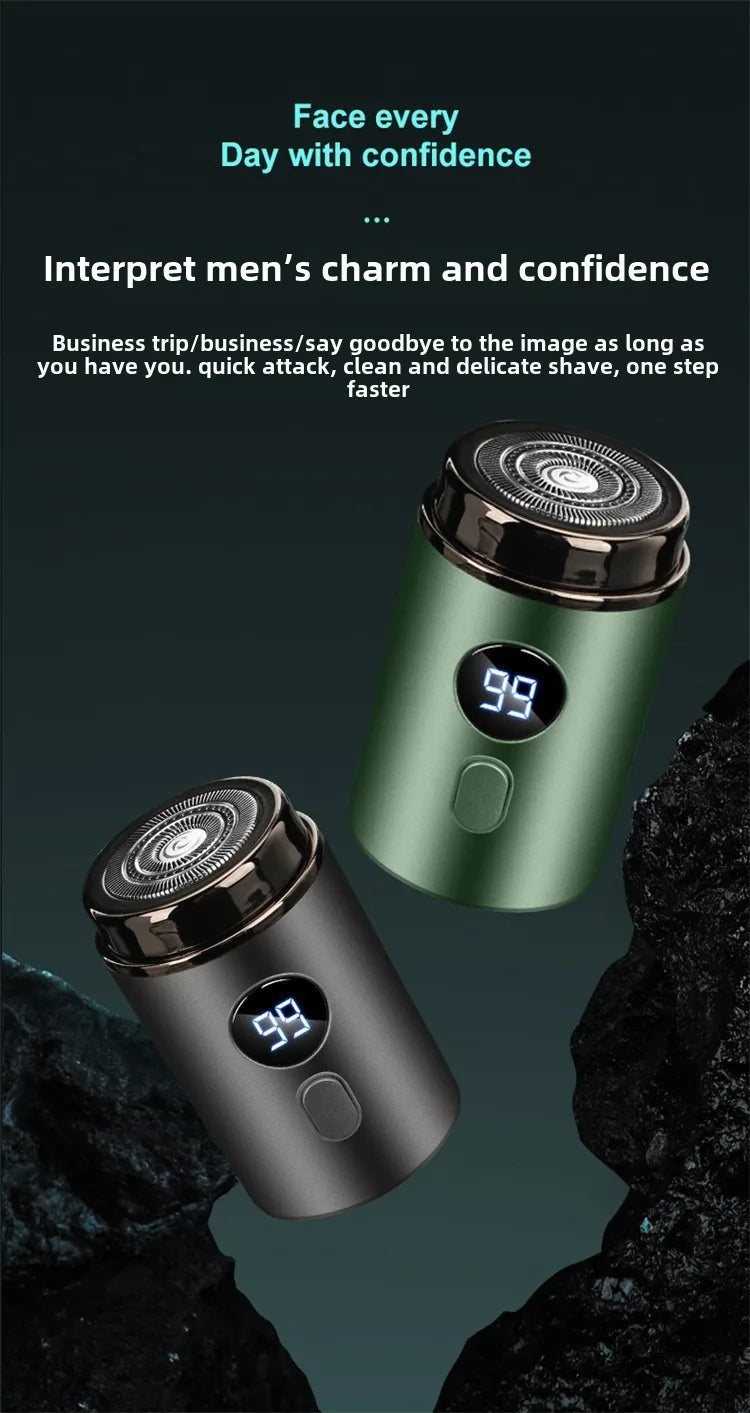 Men Electric Mini Shaver Rechargeable Type-c Charging