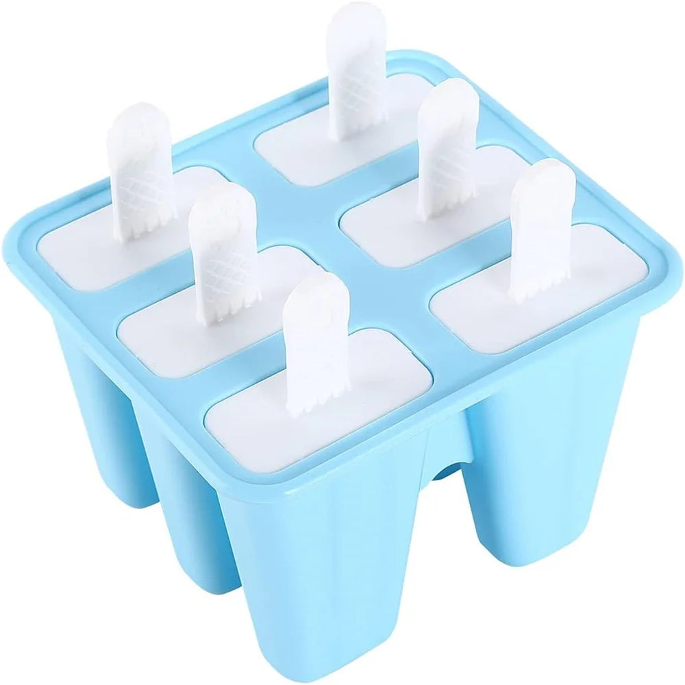 Popsicle Molds 6 Pieces Silicone Ice Pop Molds BPA Free Popsicle Mold Reusable Easy Release Ice Pop Make