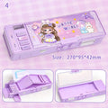 Pencil Box Storage Organizer Stationery Case Students