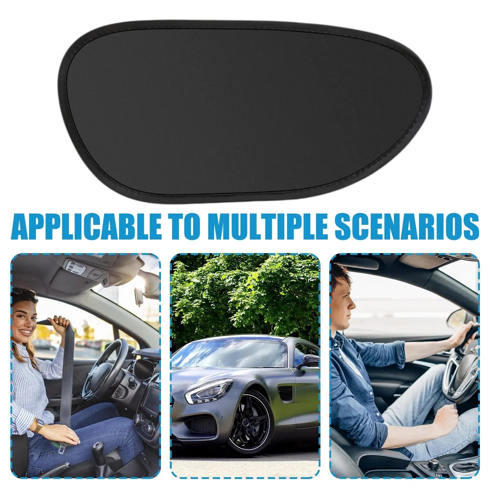 Electrostatic Car Sun Shade 2pcs UV Blocking Side Window Cover Static Cling Privacy Shield For SUV Sedan Road Trip Driving
