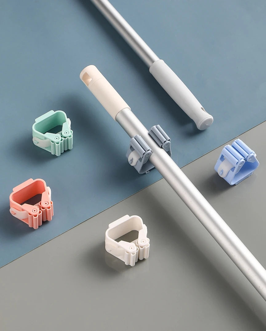 Multi-Purpose Strong Adhesive Wall Hooks – Mop & Broom Hanger