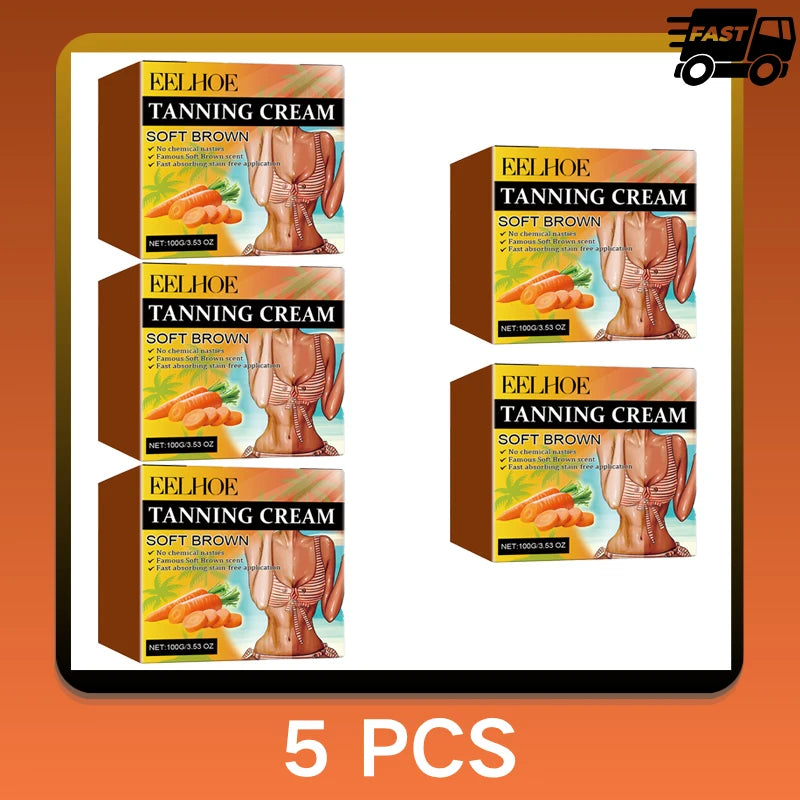 Summer Skin Self Tanning Cream Sunless Self Tanner For Face Body For Natural Glow Body Bronzer Easy Use Bronzing Lotion