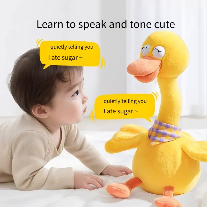 New Dancing Talking Ducks Toy for Baby Toddler, Boys Girls Gifts Singing Mimicking Cactus Toys Recording Repeating What You Say