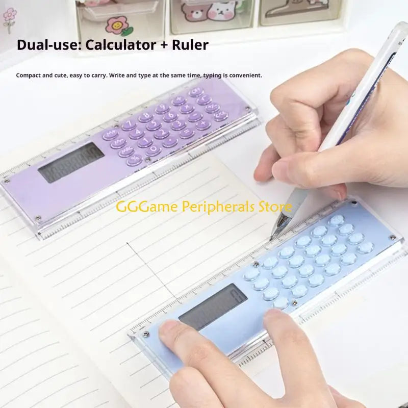 U55B Thin 15cm Double Scale Ruler With Built