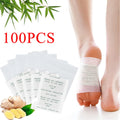 100PCS/Lot Kinoki Detox Foot Patch Bamboo Patches With Adhersive Cleansing Foot pads Foot Care Tool Improve Sleep fatigue relief