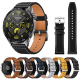 Leather 22 20mm Strap For HUAWEI WATCH GT 5 4 46mm WATCH 4 Pro