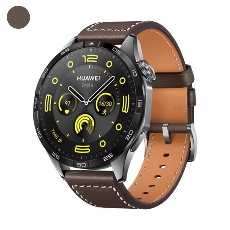 Leather 22 20mm Strap For HUAWEI WATCH GT 5 4 46mm WATCH 4 Pro