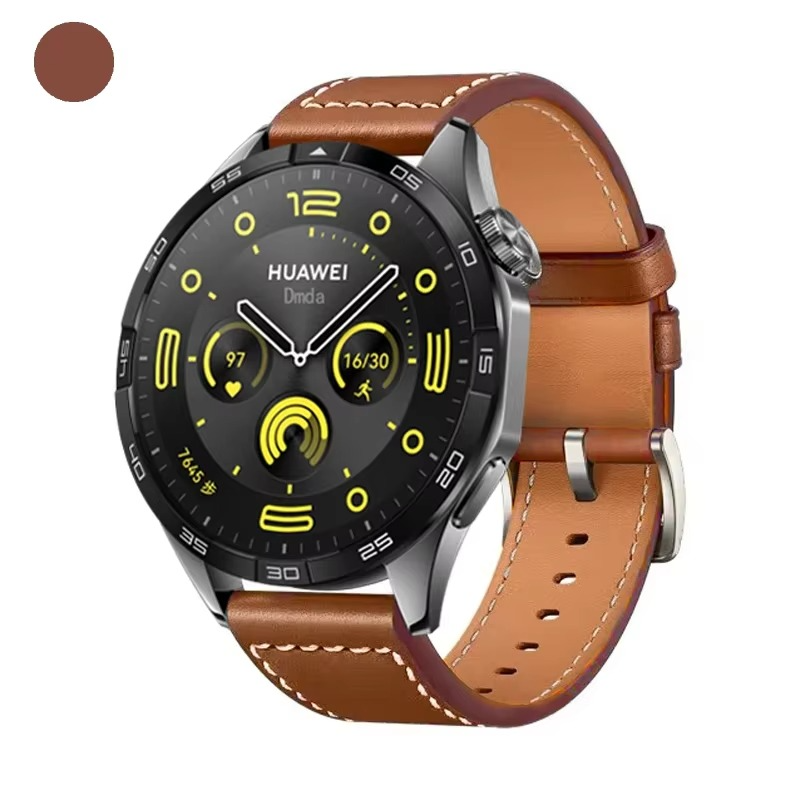 Leather 22 20mm Strap For HUAWEI WATCH GT 5 4 46mm WATCH 4 Pro