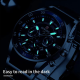 Haino Teko RW-48 Smart Watch © Mens Watches Luxury Quartz Blue Watch Full Steel Men