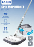 Spin Mop Bucket Set, 360 Degree Foldable Spinning Mop