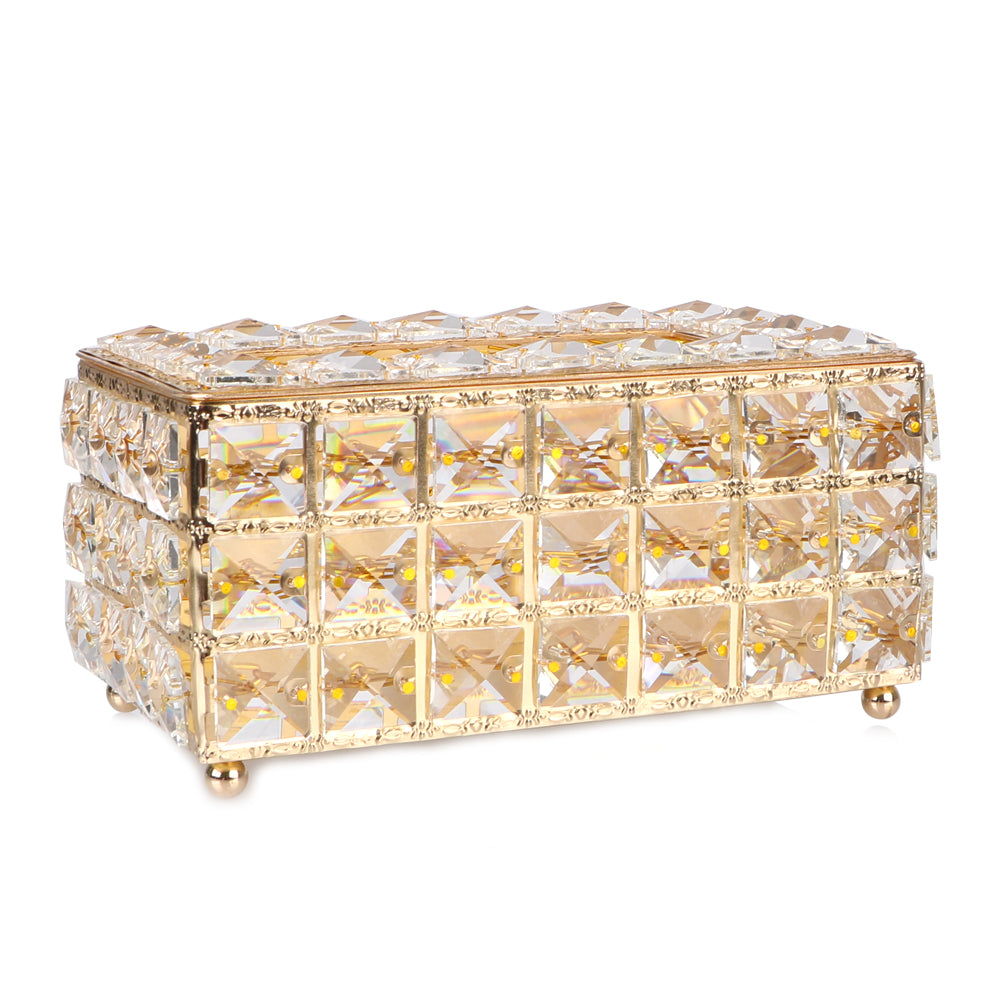 Bedroom Office Hotel Cafe Coffee Bar Napkin Box Crystal Cube Tissue Box European-style Napkin Dispenser Square