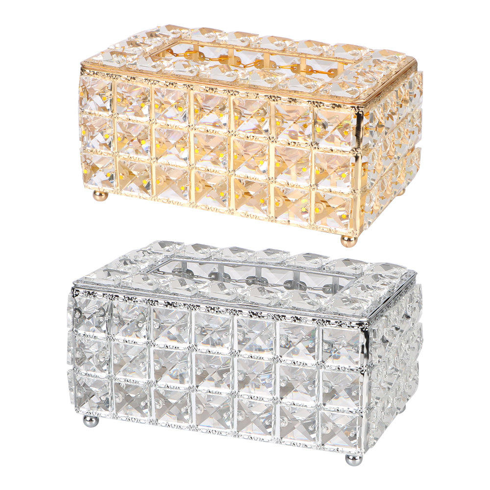 Bedroom Office Hotel Cafe Coffee Bar Napkin Box Crystal Cube Tissue Box European-style Napkin Dispenser Square